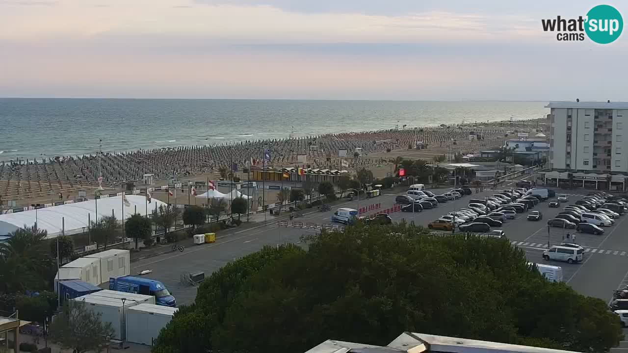 The beach of Bibione webcam – Italy