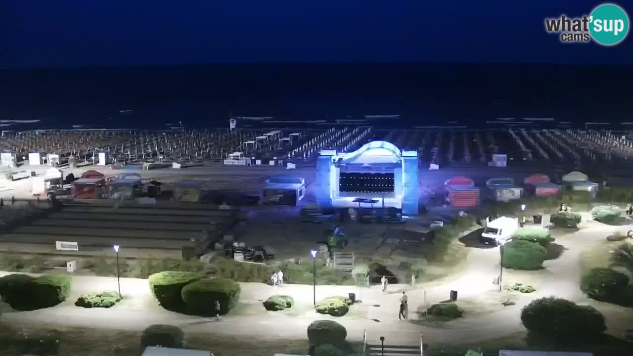 The beach of Bibione webcam – Italy
