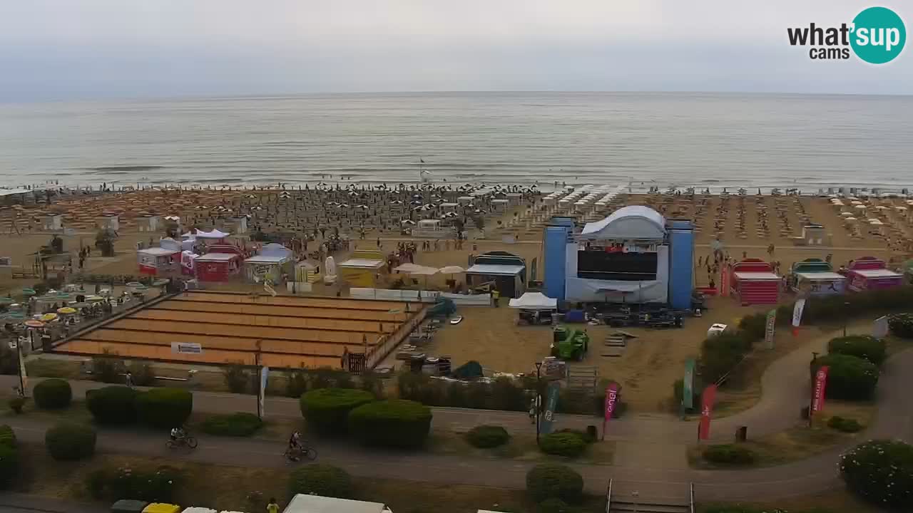 The beach of Bibione webcam – Italy