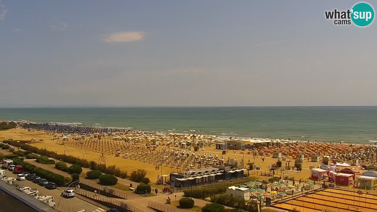 La camera en vivo de la playa de Bibione – Italia