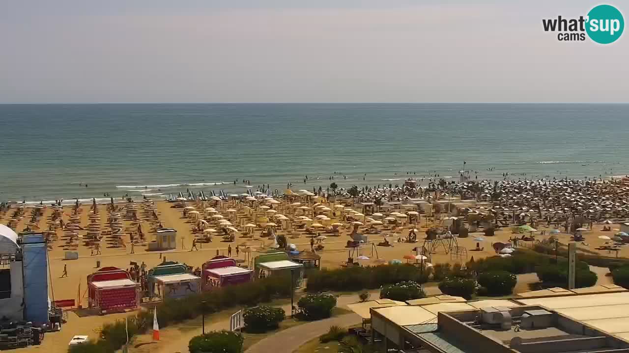 La camera en vivo de la playa de Bibione – Italia