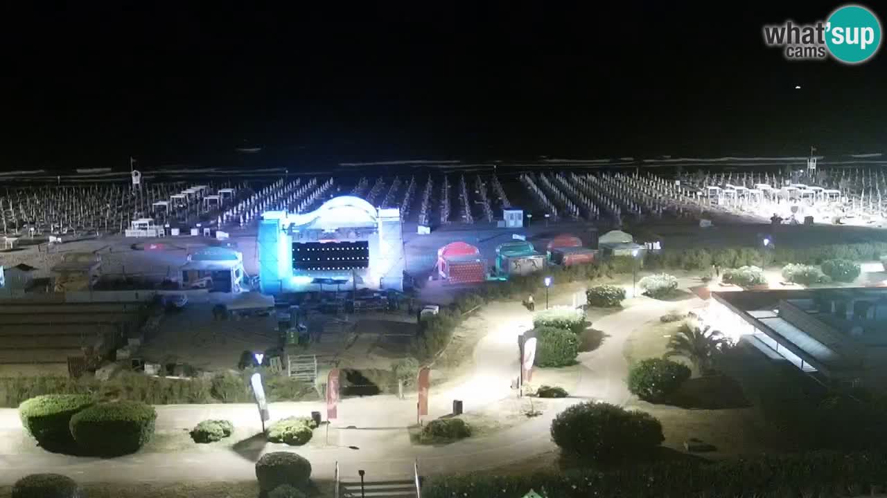 The beach of Bibione webcam – Italy