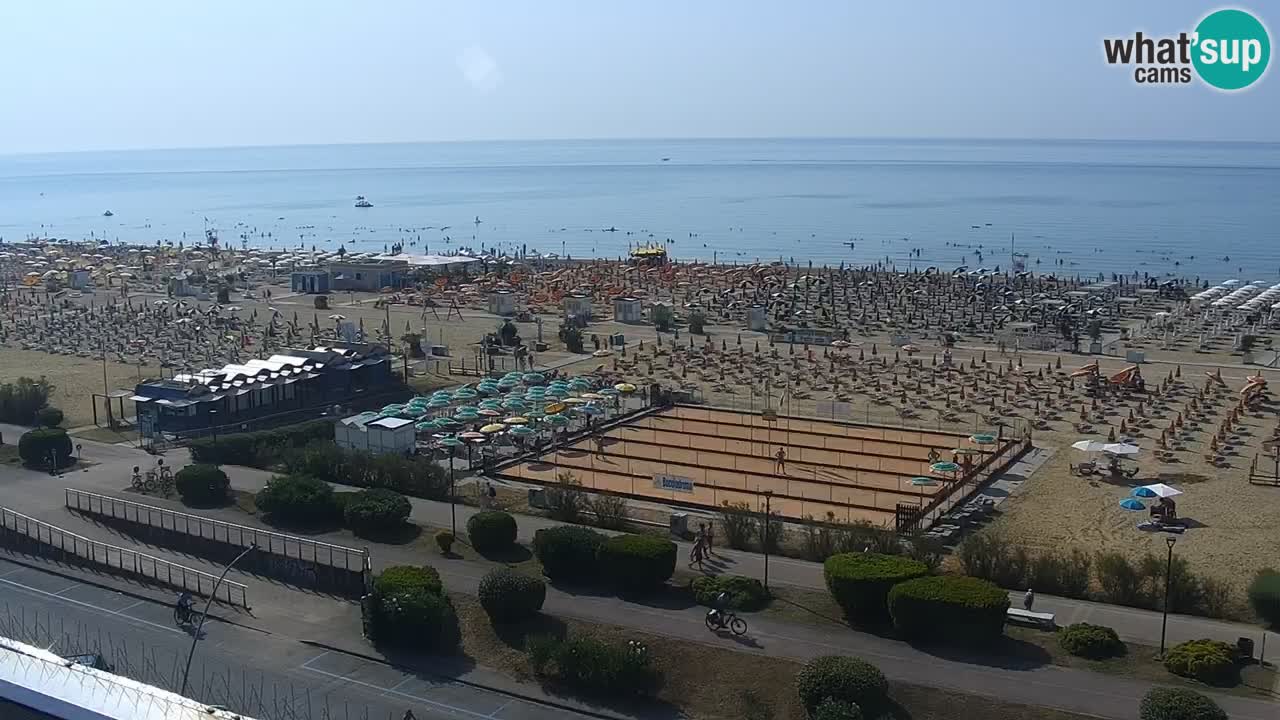 The beach of Bibione webcam – Italy