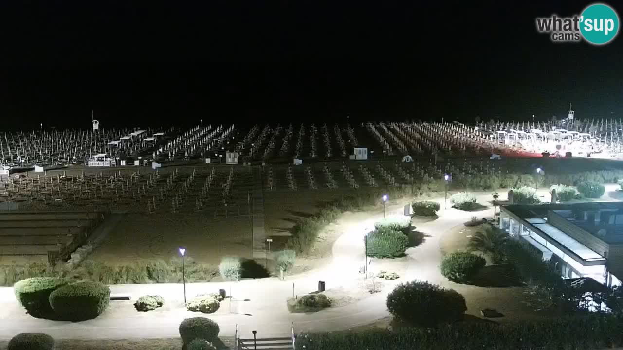 The beach of Bibione webcam – Italy