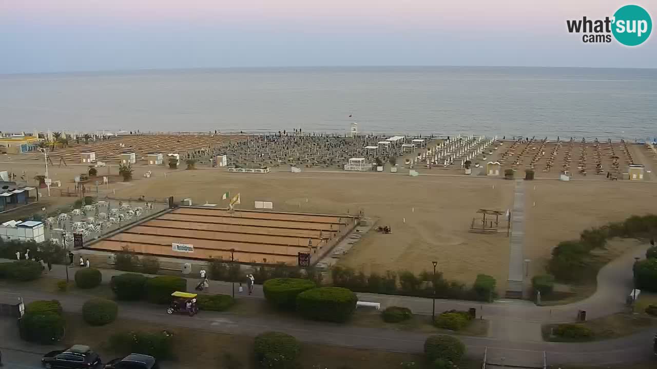 The beach of Bibione webcam – Italy