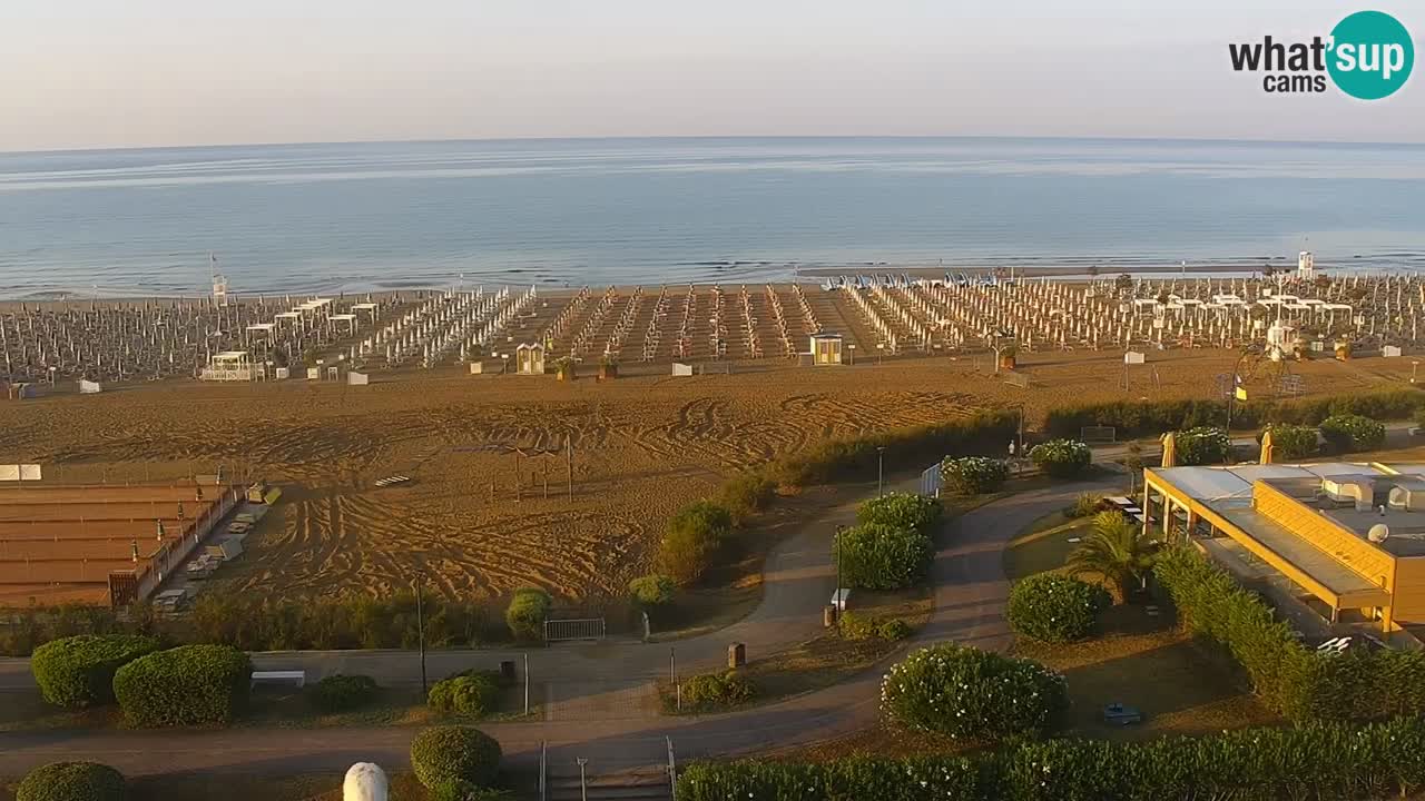 The beach of Bibione webcam – Italy