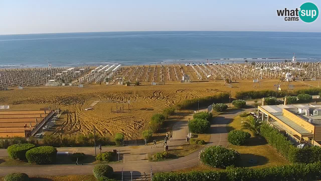 The beach of Bibione webcam – Italy