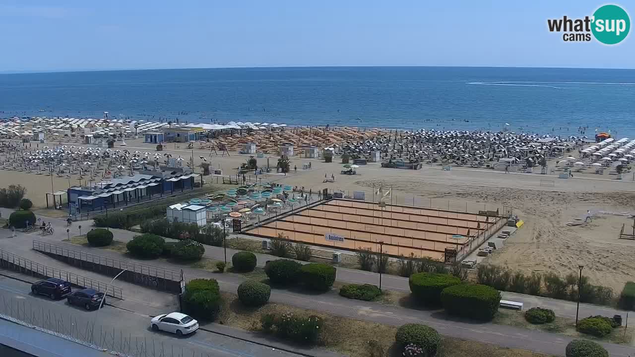 The beach of Bibione webcam – Italy