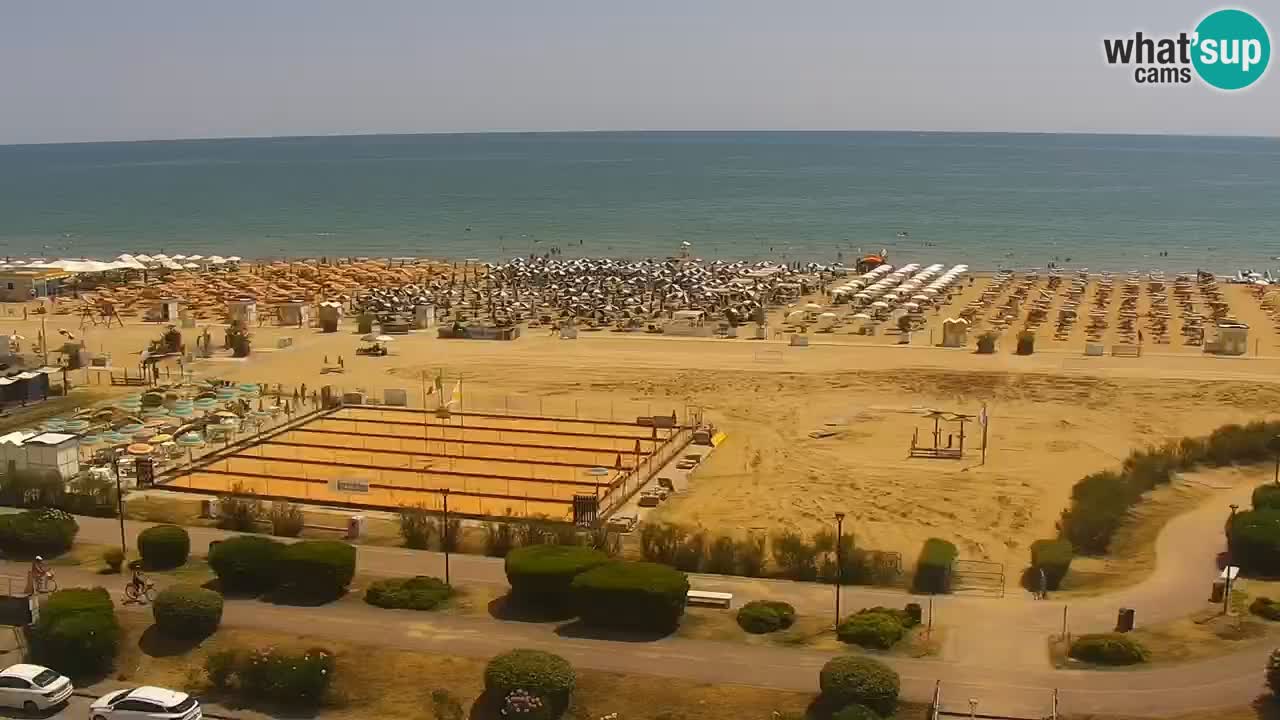 The beach of Bibione webcam – Italy