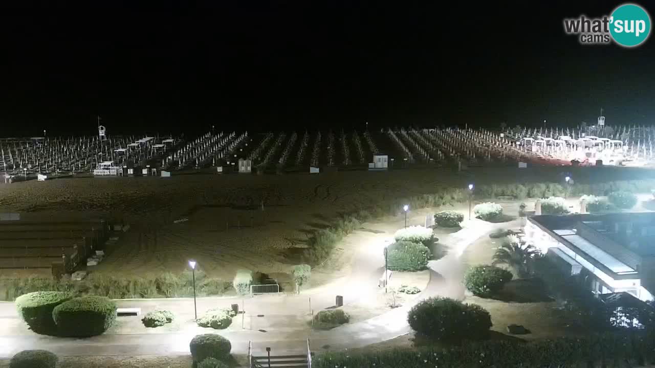 The beach of Bibione webcam – Italy