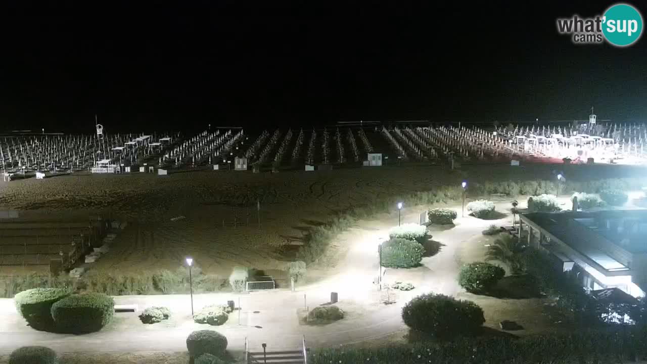 La spiaggia di Bibione webcam live e piazzale Zenit