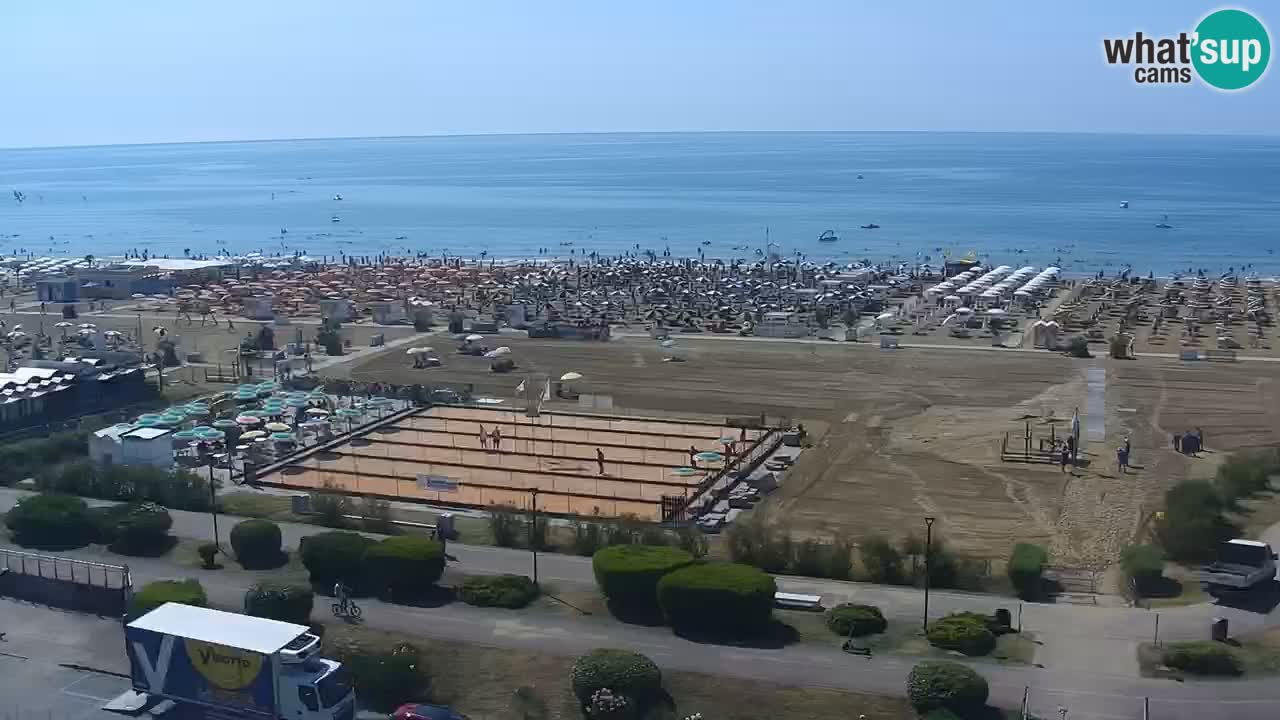 La camera en vivo de la playa de Bibione – Italia