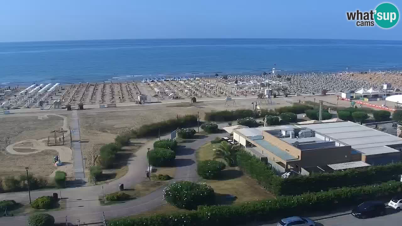 The beach of Bibione webcam – Italy