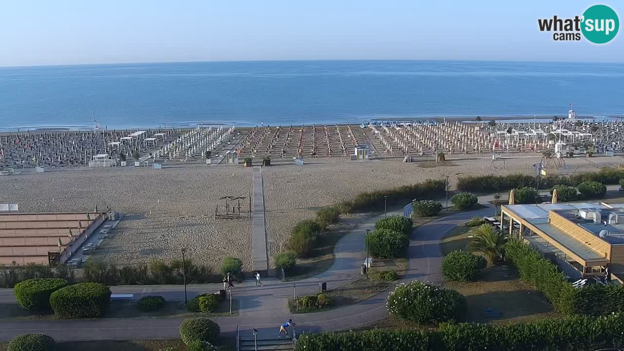 La spiaggia di Bibione webcam live e piazzale Zenit