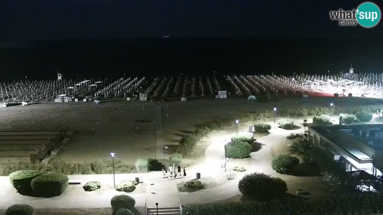 La spiaggia di Bibione webcam live e piazzale Zenit