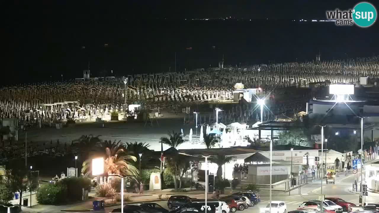 La spiaggia di Bibione webcam live e piazzale Zenit