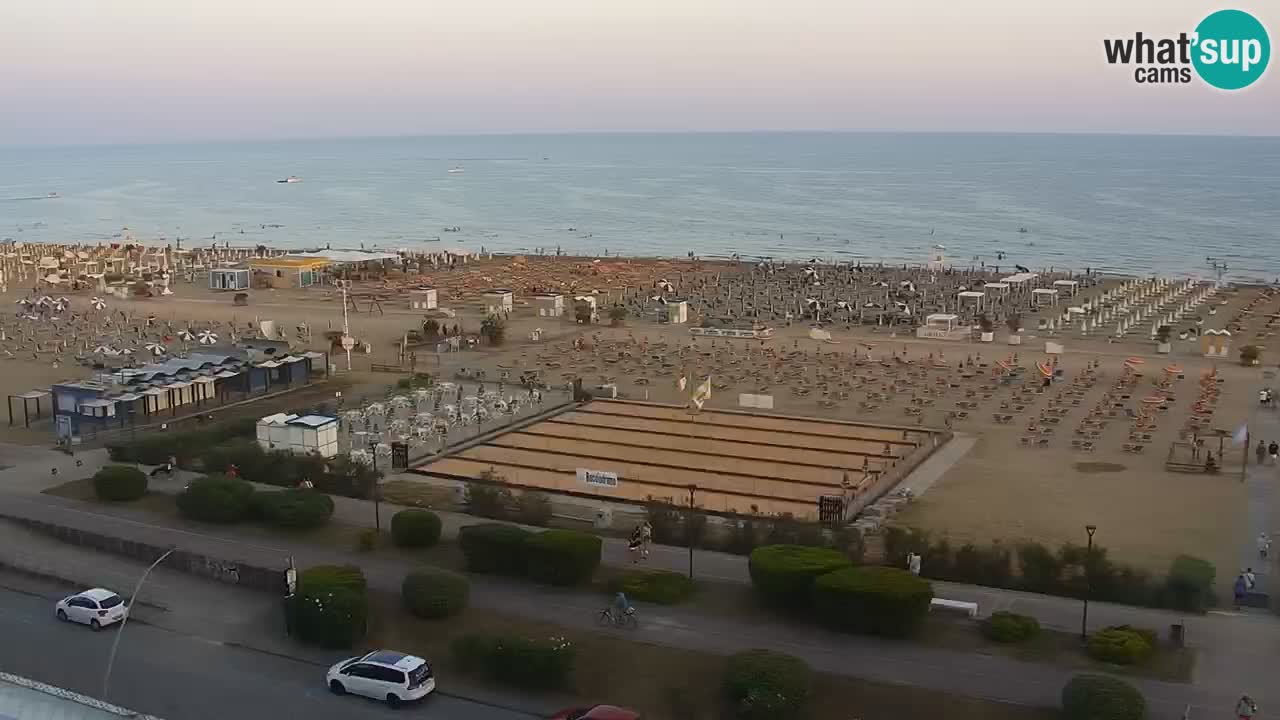 The beach of Bibione webcam – Italy