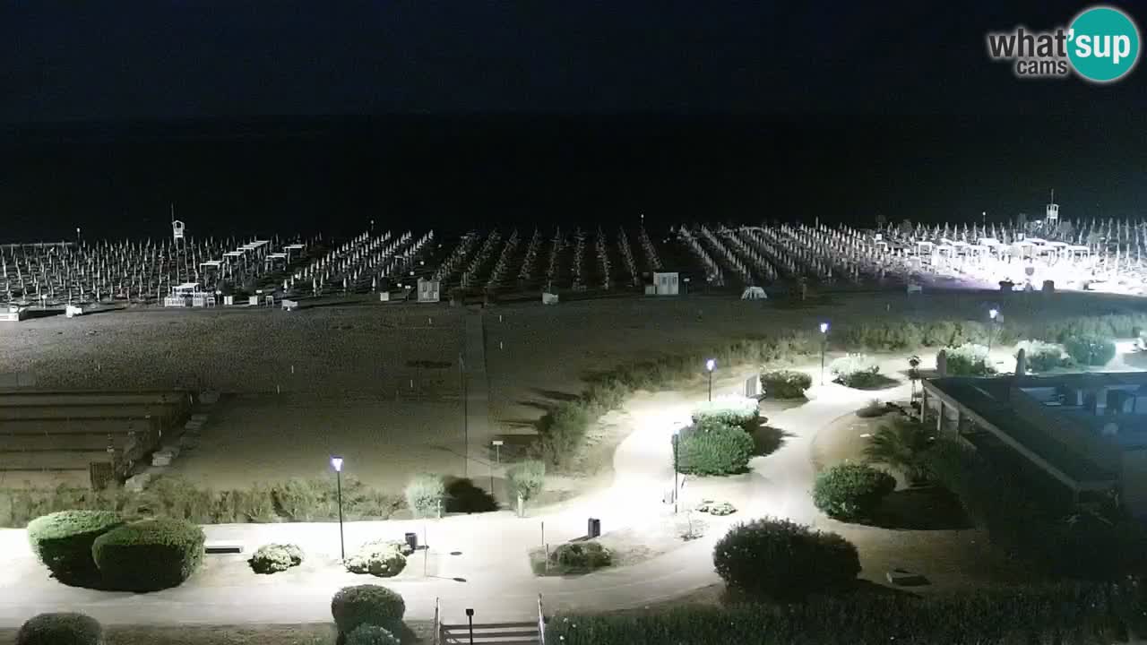 La spiaggia di Bibione webcam live e piazzale Zenit