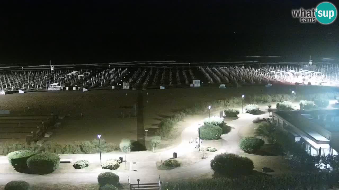 La spiaggia di Bibione webcam live e piazzale Zenit