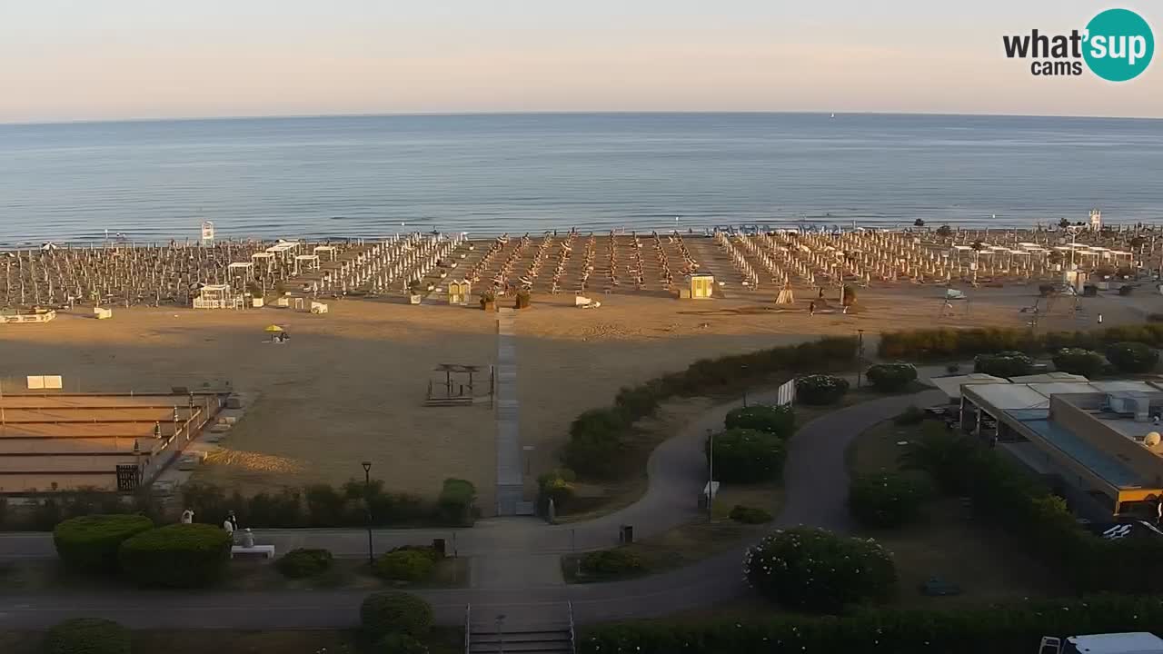La spiaggia di Bibione webcam live e piazzale Zenit
