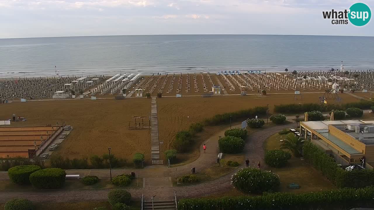 La spiaggia di Bibione webcam live e piazzale Zenit