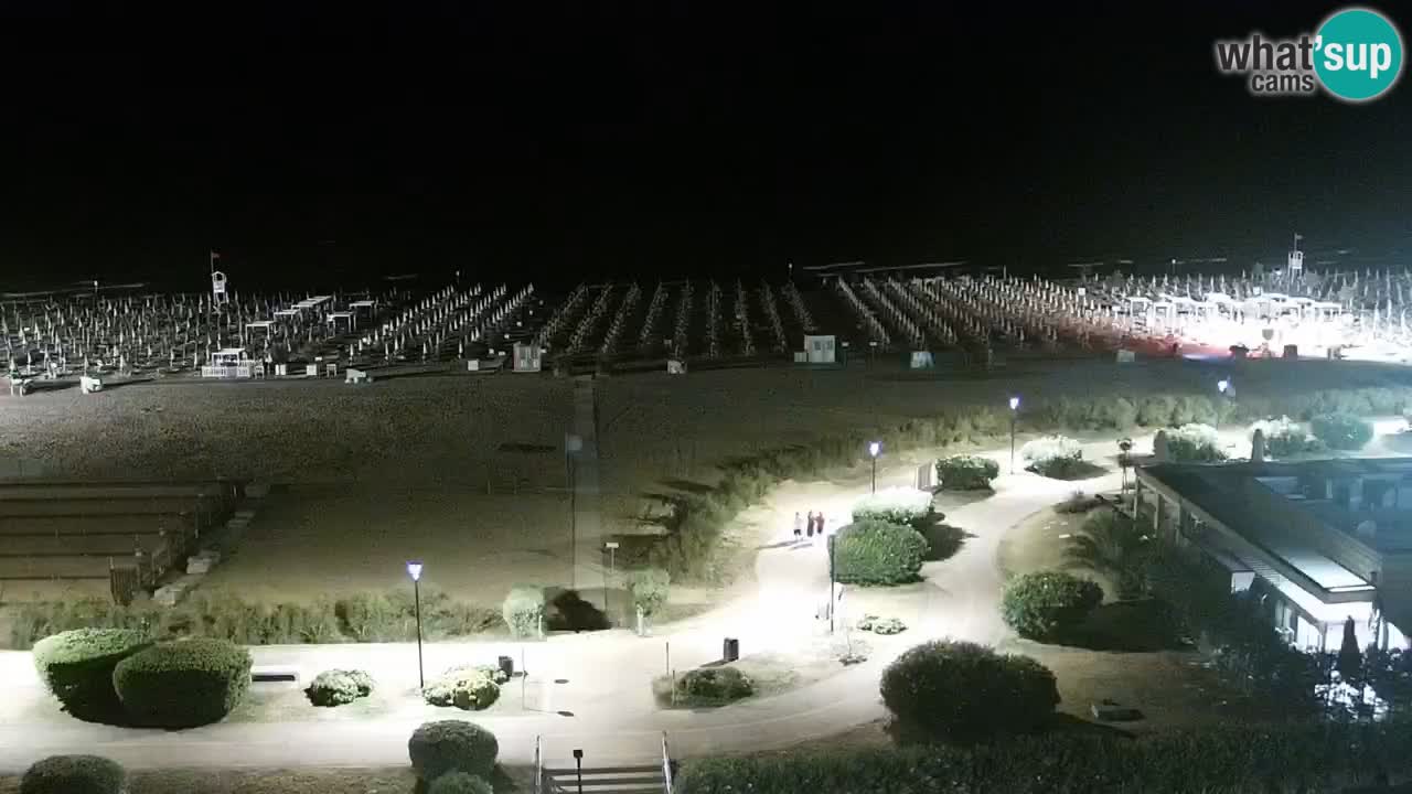 La spiaggia di Bibione webcam live e piazzale Zenit