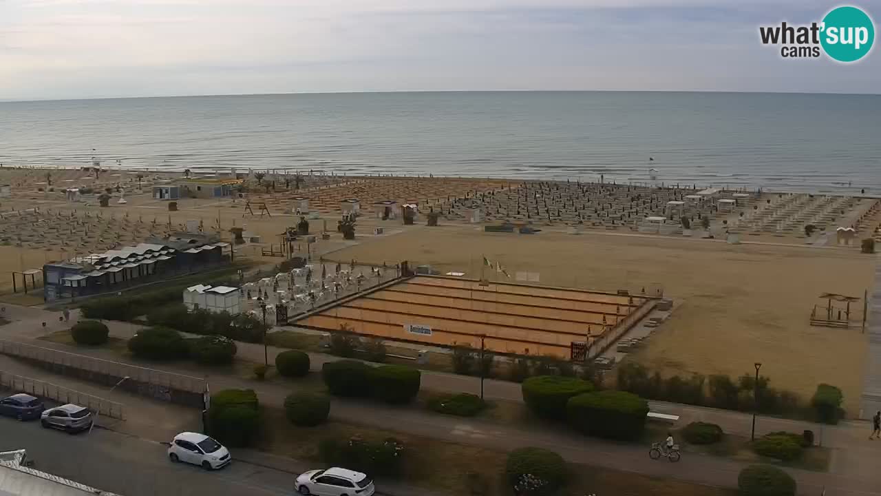 The beach of Bibione webcam – Italy