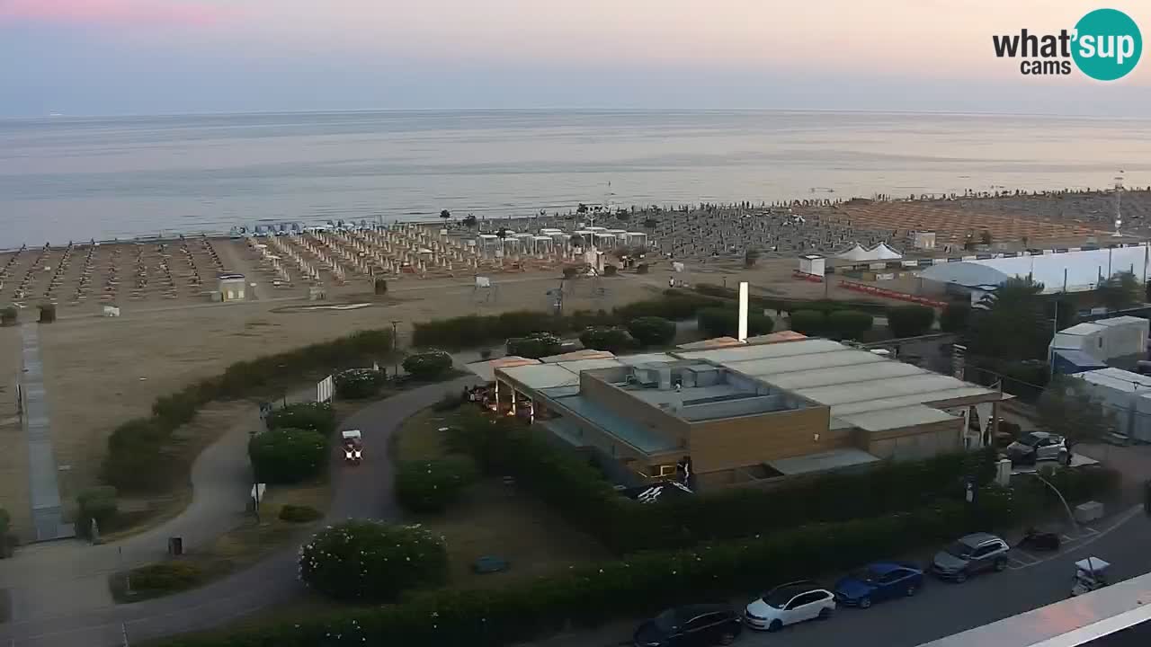 La spiaggia di Bibione webcam live e piazzale Zenit