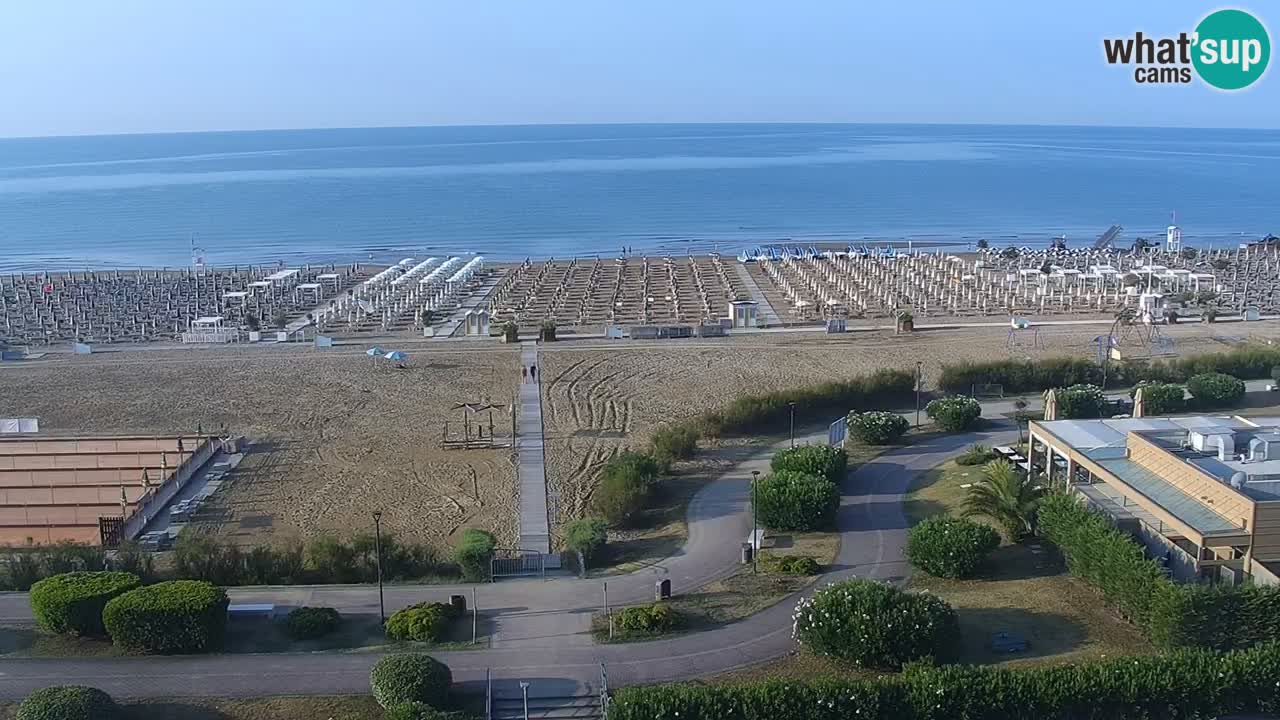 La spiaggia di Bibione webcam live e piazzale Zenit