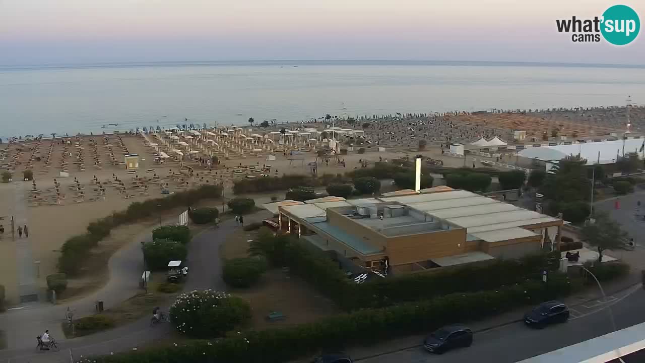 La spiaggia di Bibione webcam live e piazzale Zenit
