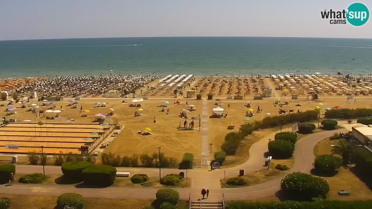 The beach of Bibione webcam – Italy
