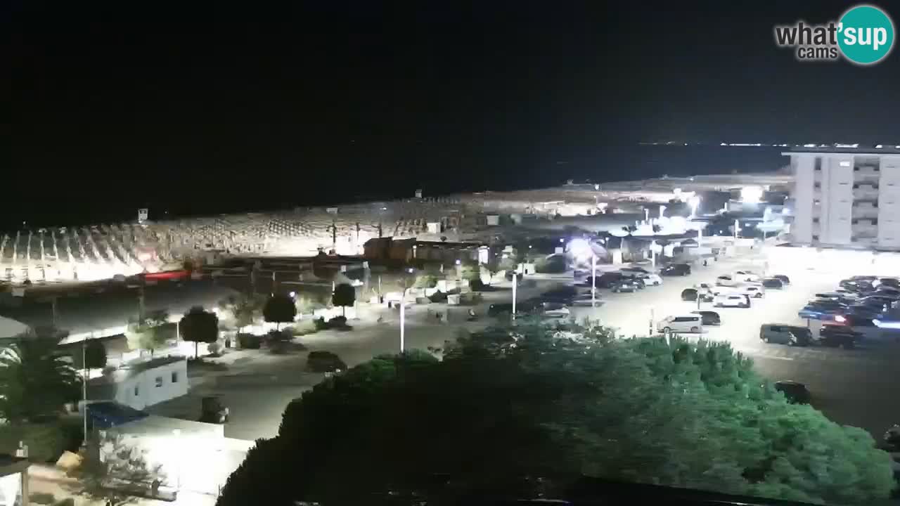 La spiaggia di Bibione webcam live e piazzale Zenit