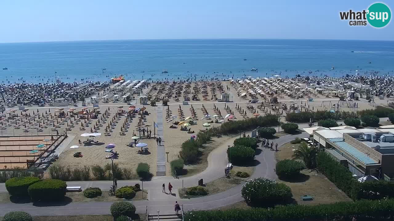 The beach of Bibione webcam – Italy