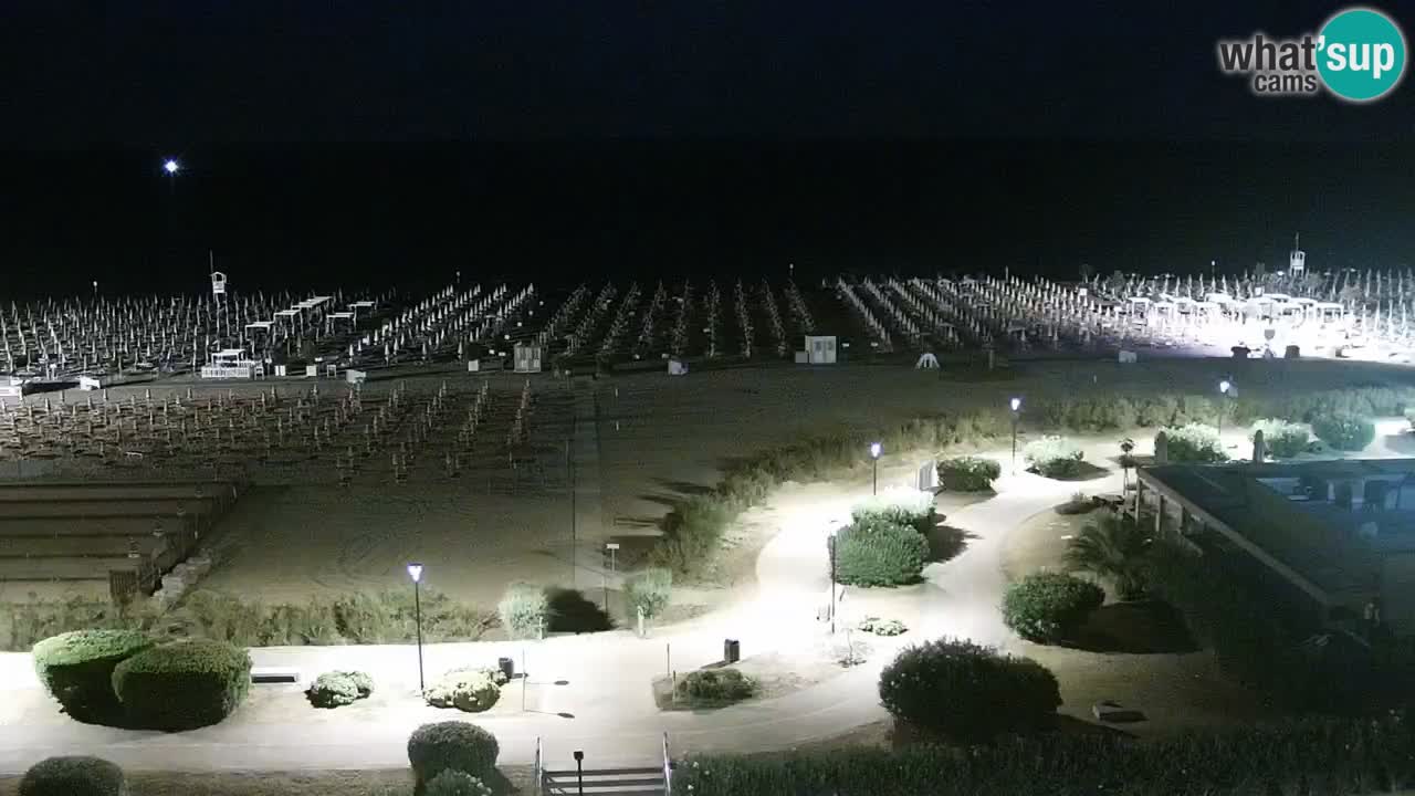 La spiaggia di Bibione webcam live e piazzale Zenit