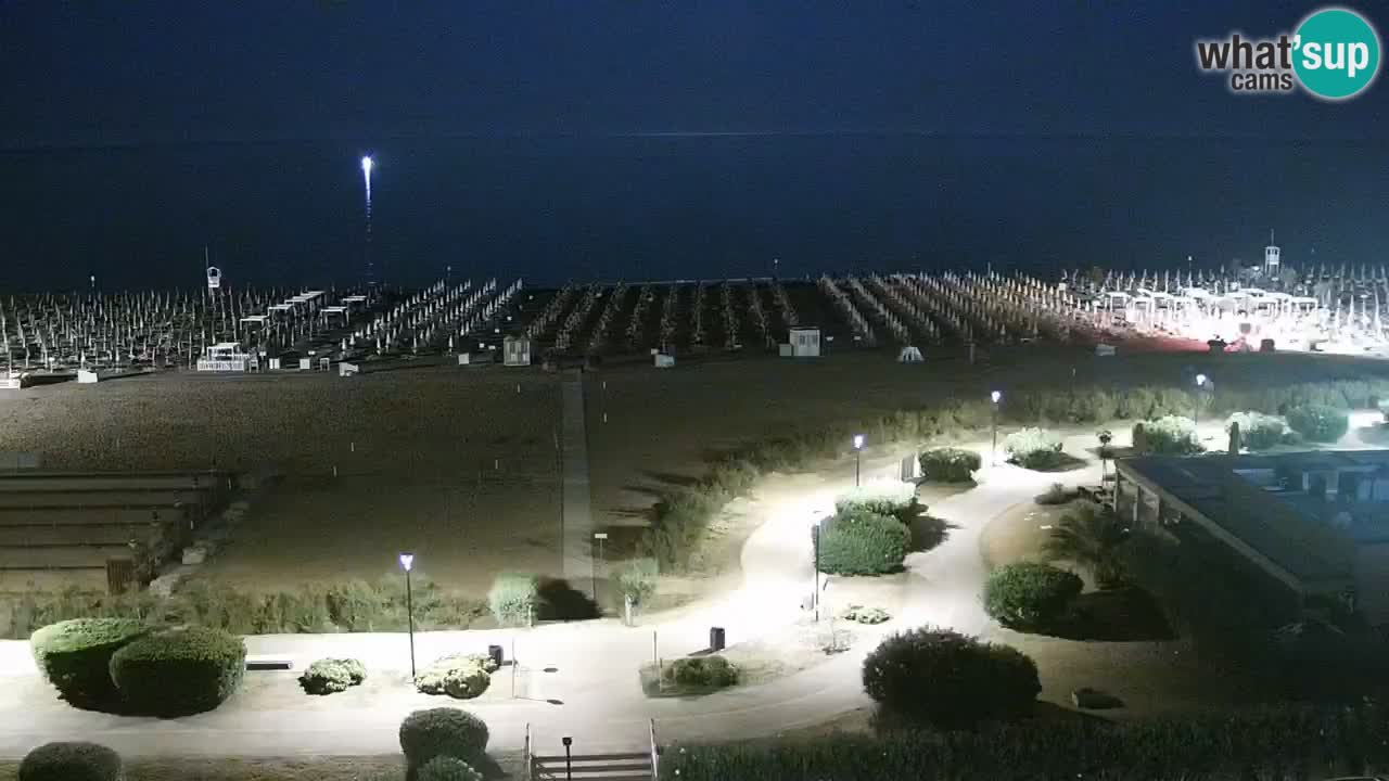 La spiaggia di Bibione webcam live e piazzale Zenit