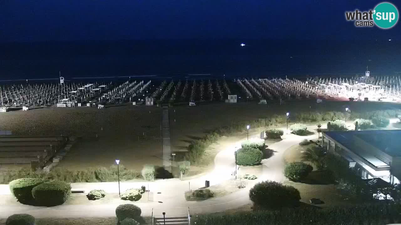 The beach of Bibione webcam – Italy