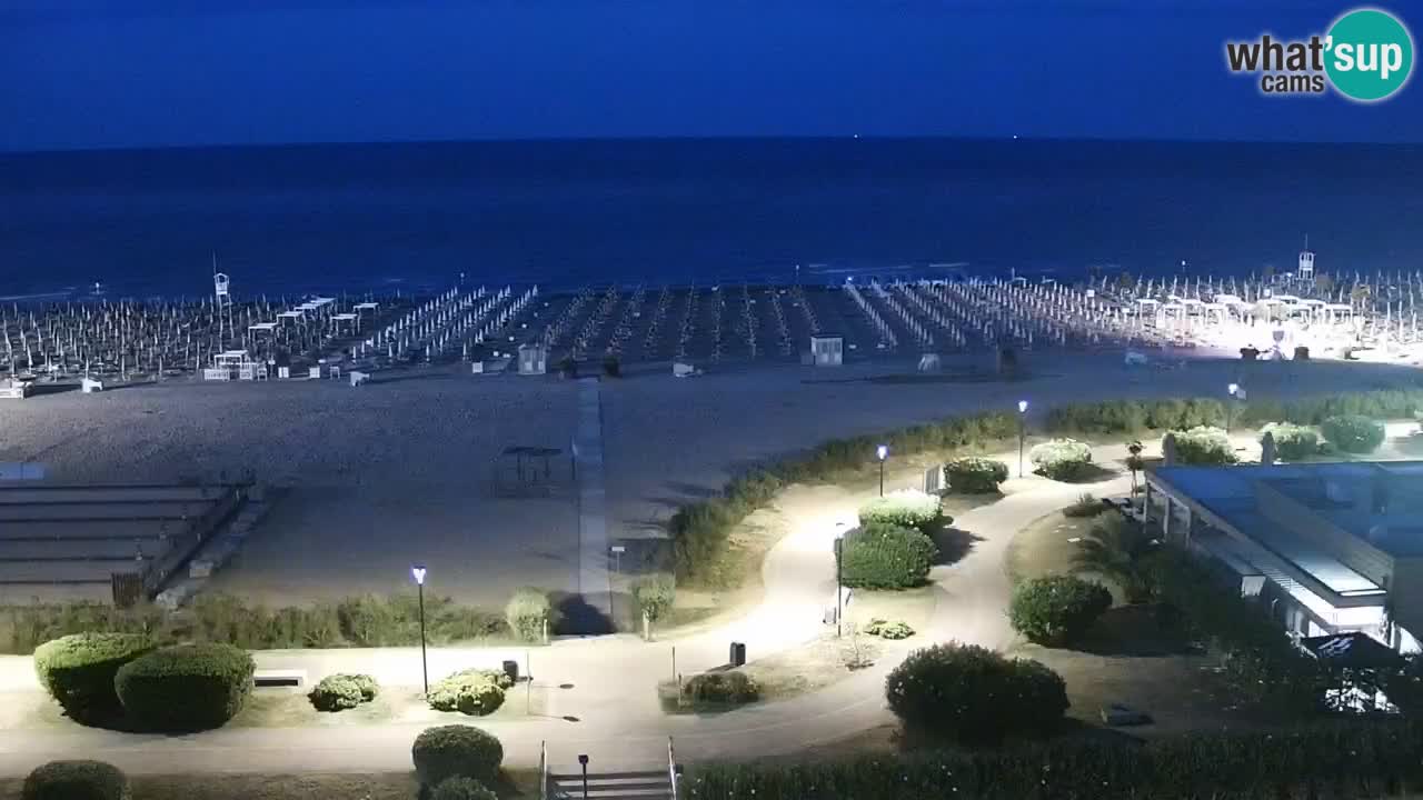 The beach of Bibione webcam – Italy