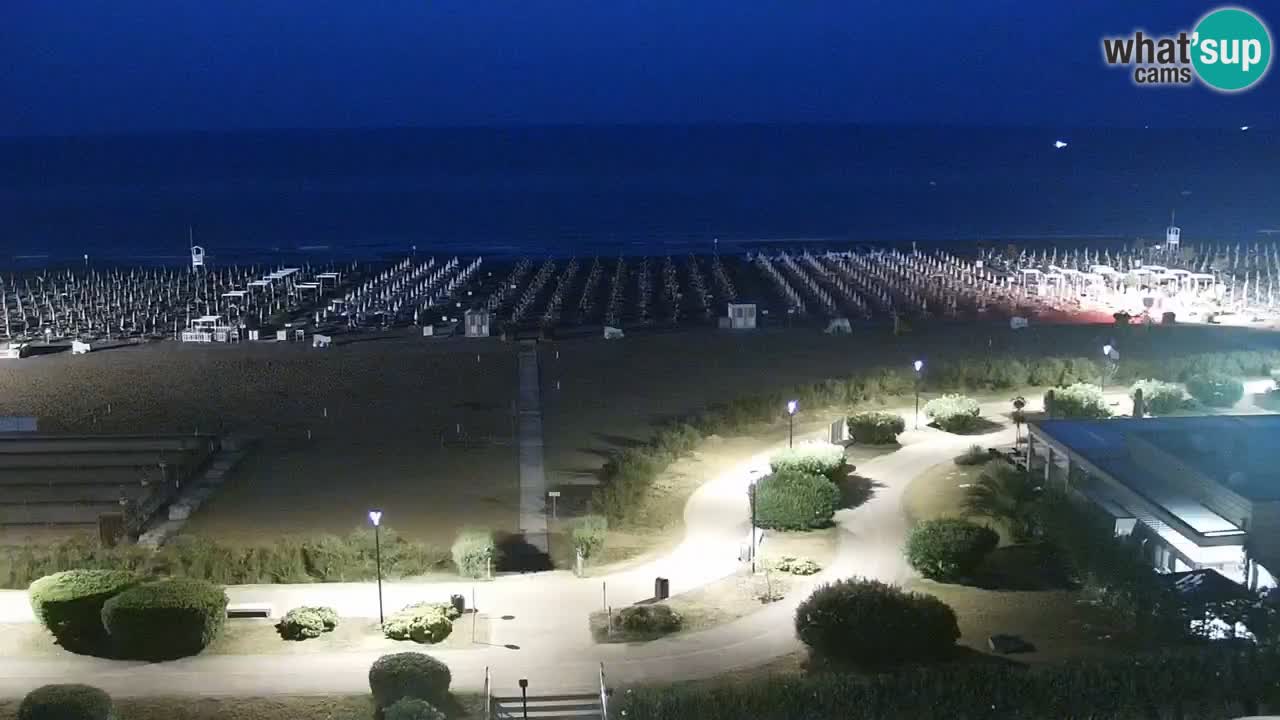 The beach of Bibione webcam – Italy