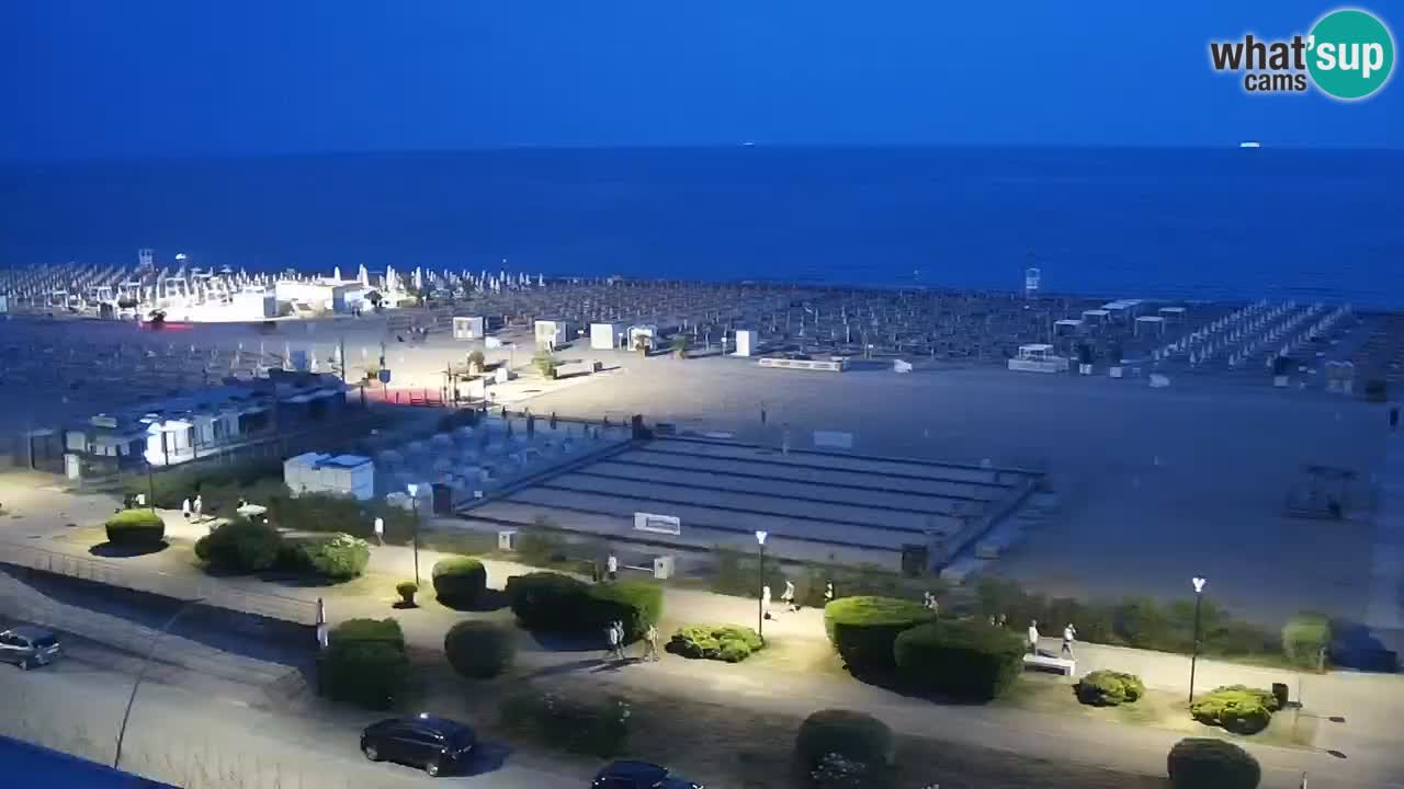 La spiaggia di Bibione webcam live e piazzale Zenit