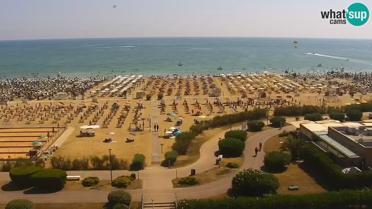 The beach of Bibione webcam – Italy