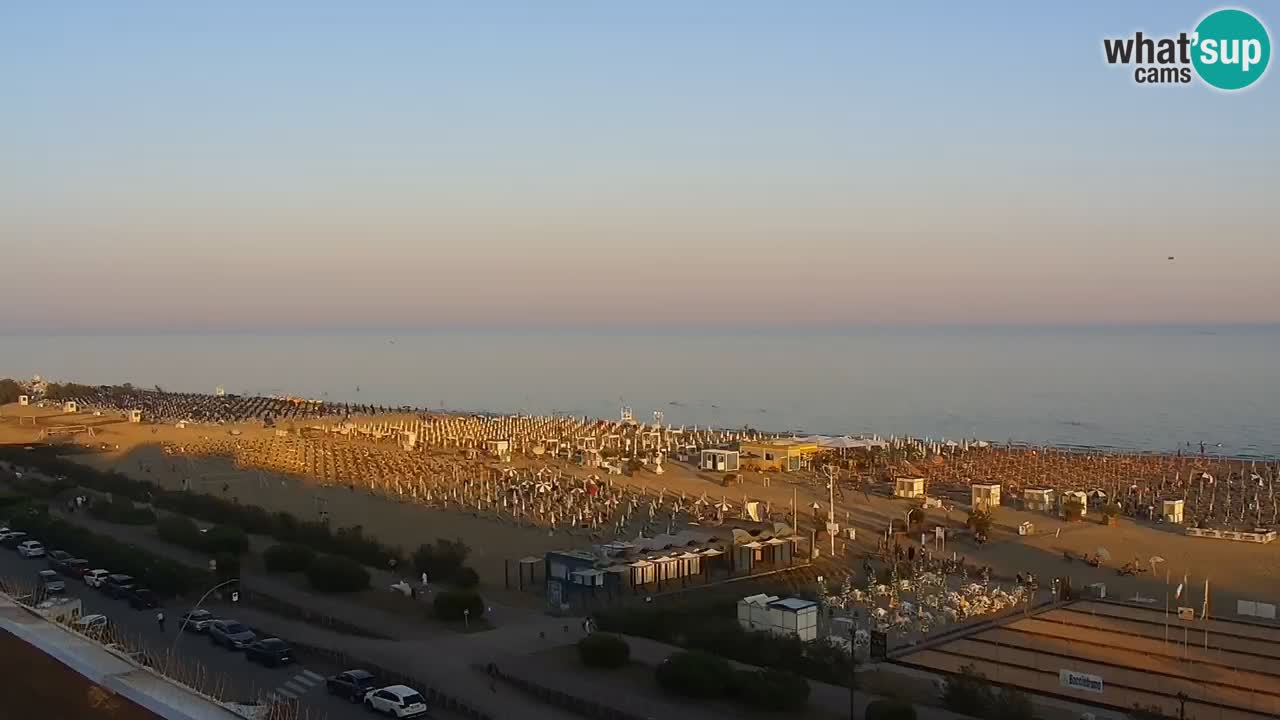 La spiaggia di Bibione webcam live e piazzale Zenit