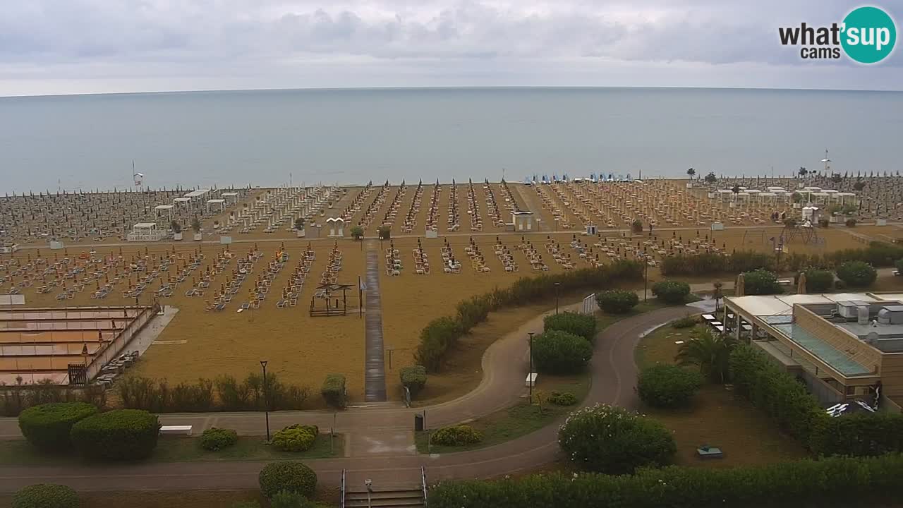 La spiaggia di Bibione webcam live e piazzale Zenit