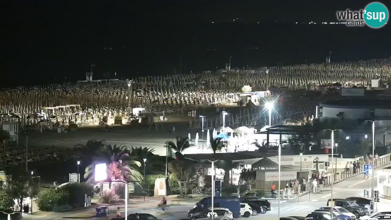 La spiaggia di Bibione webcam live e piazzale Zenit