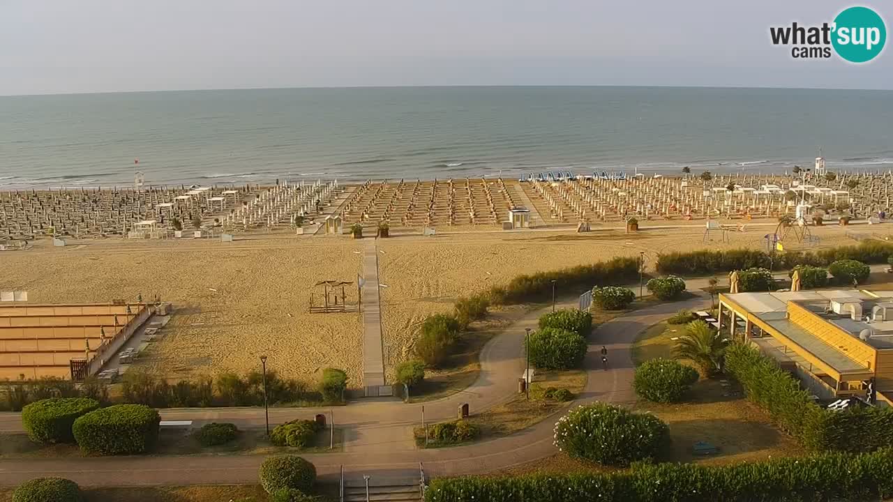 The beach of Bibione webcam – Italy