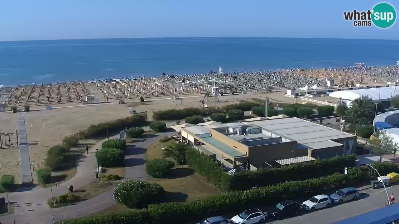 The beach of Bibione webcam – Italy