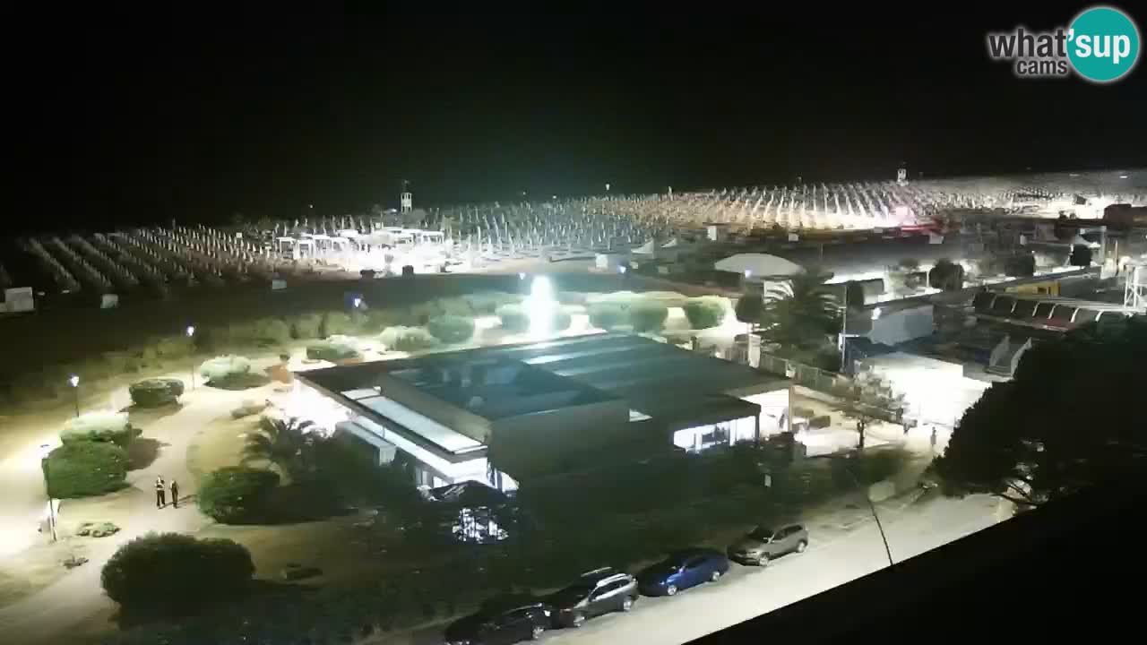 La spiaggia di Bibione webcam live e piazzale Zenit