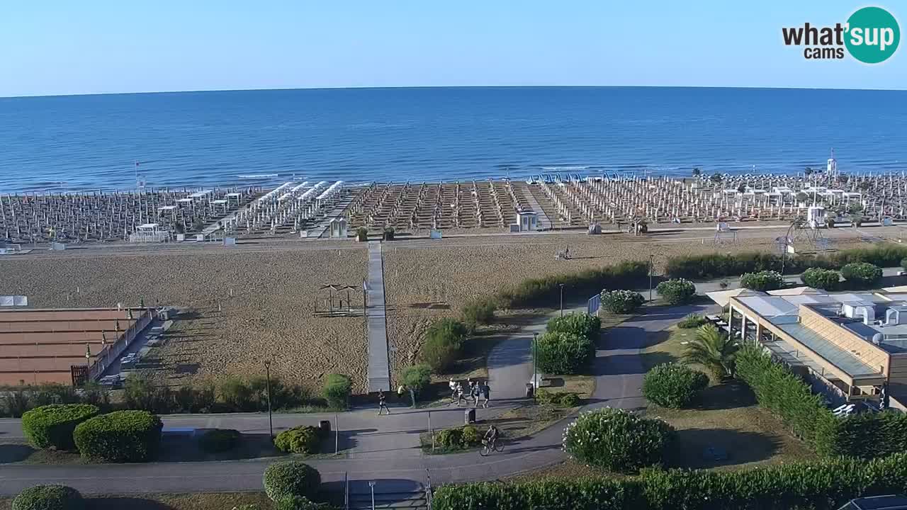 La spiaggia di Bibione webcam live e piazzale Zenit