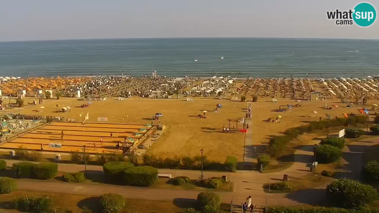 The beach of Bibione webcam – Italy