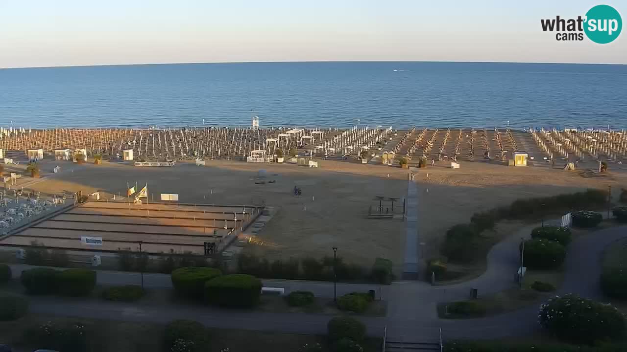 La spiaggia di Bibione webcam live e piazzale Zenit