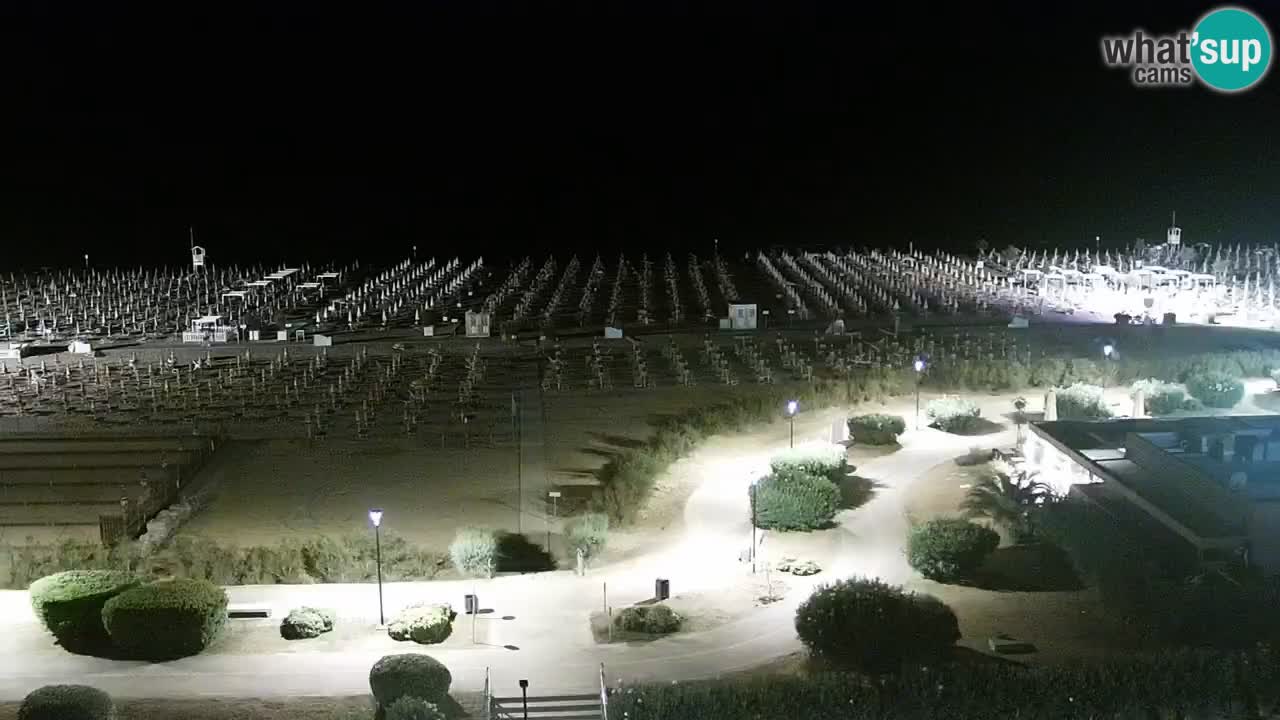 La spiaggia di Bibione webcam live e piazzale Zenit